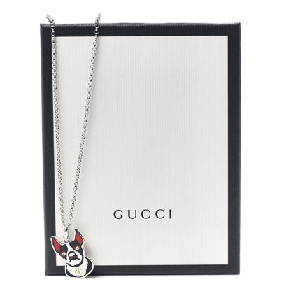 Gucci Sterling Silver Orso Pendant Necklace 7 of 7