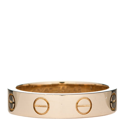 Cartier 18K Yellow Gold Diamond 4mm LOVE Wedding Band Ring 48 4.5 3 of 4