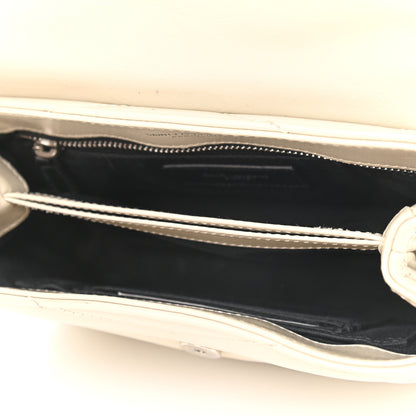 Saint Laurent Calfskin Y Quilted Monogram Toy Loulou Crossbody Bag Crema Soft 4 of 10