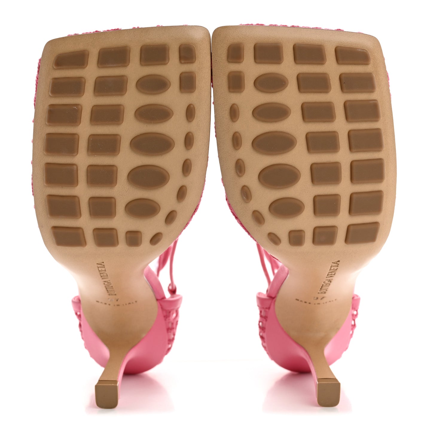 Mesh Nappa Stretch Ankle Tie 90mm Sandals 37 Azalea