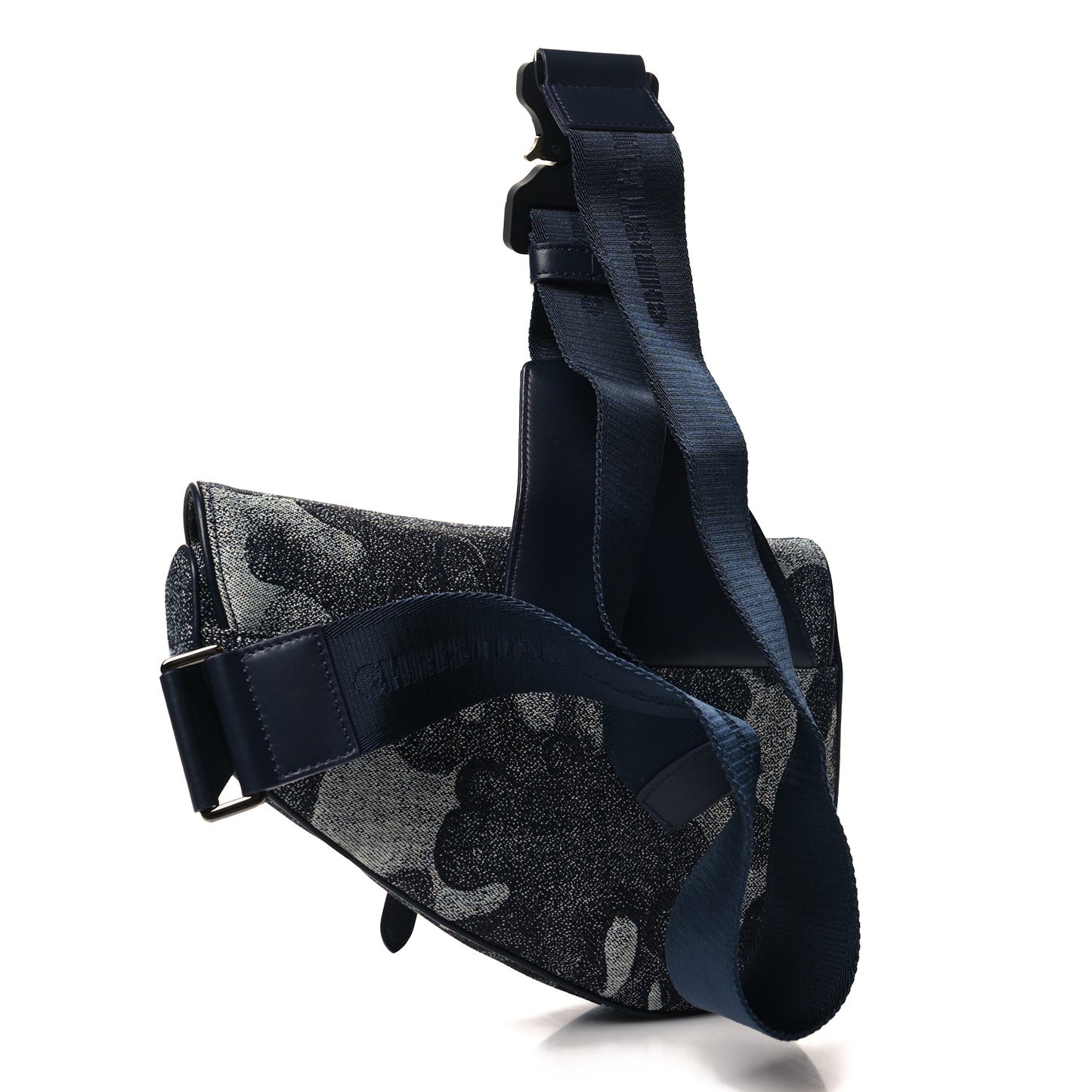 X Peter Doig Denim Camouflage Saddle Bag
