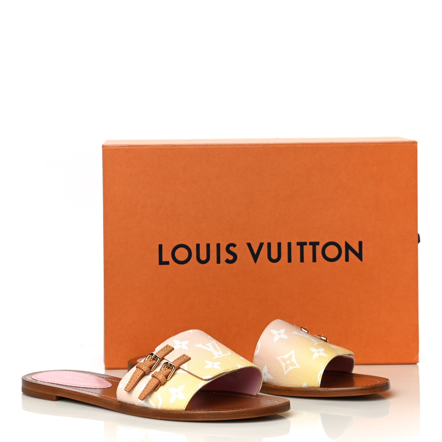 Louis Vuitton Monogram By The Pool Lock It Flat Mule 41 Pink 10 of 10