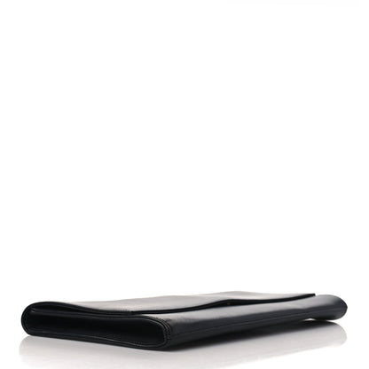 Saint Laurent Calfskin Diagonal Clutch Black 5 of 8