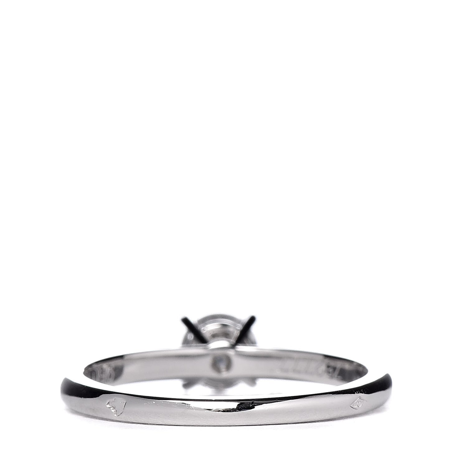 Platinum Diamond .38ct Solitaire 1895 Engagement Ring 50 5.25