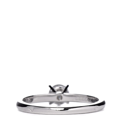 Cartier Platinum Diamond .38ct Solitaire 1895 Engagement Ring 50 5.25 4 of 8