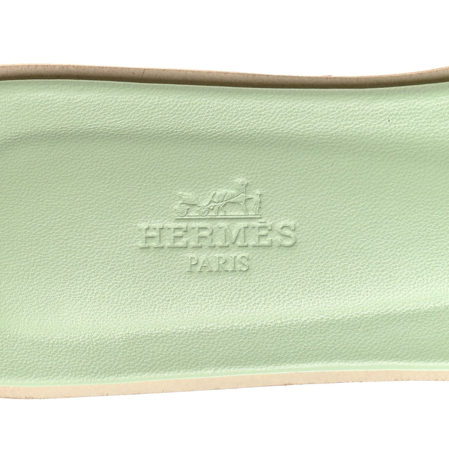 Hermes Epsom Oran Sandals 39 Vert Jade 6 of 10