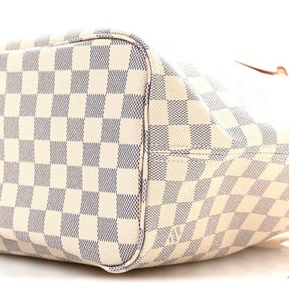 Louis Vuitton Damier Azur Neo Neverfull MM Rose Ballerine 10 of 11