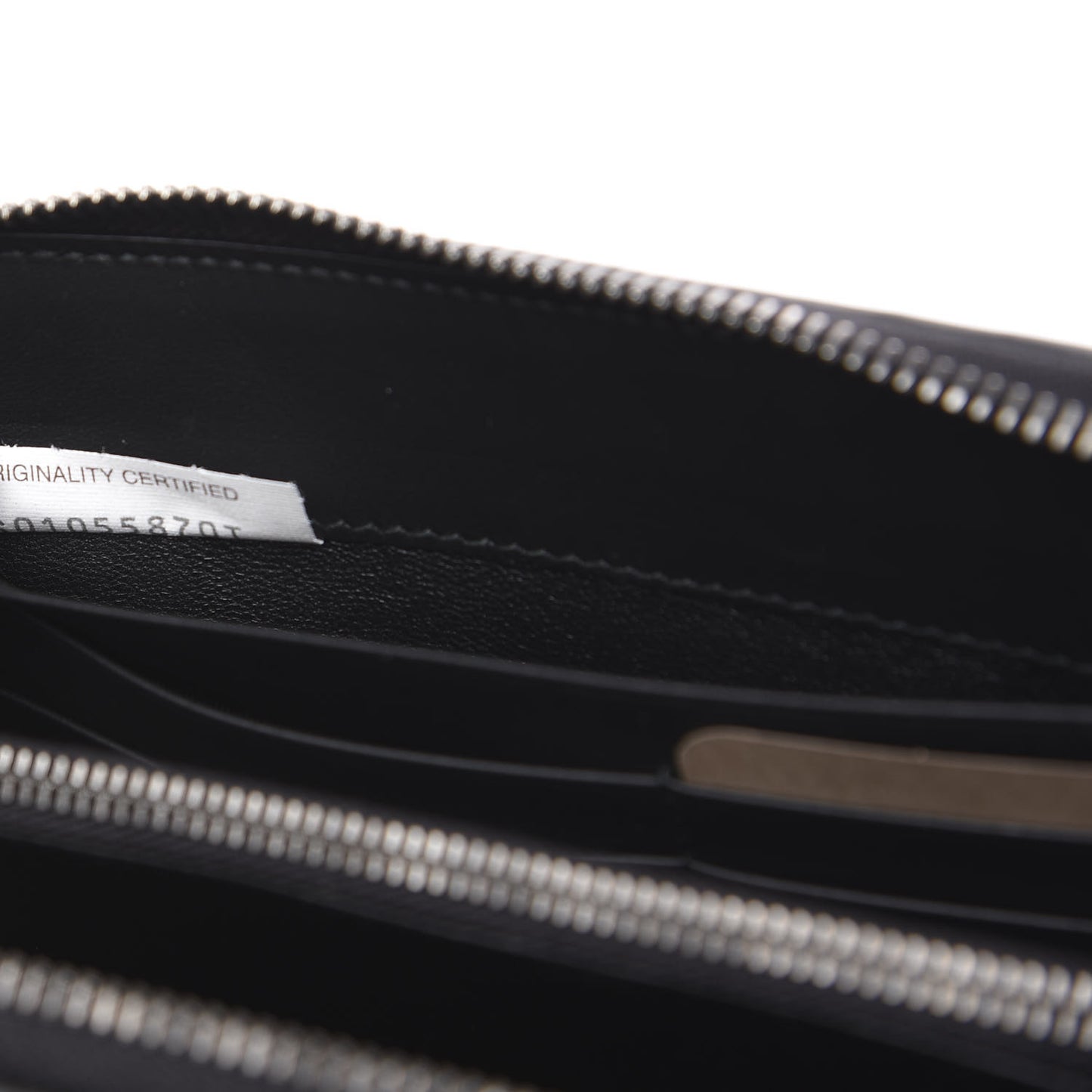 Nappa Intrecciato Zip Around Wallet Black