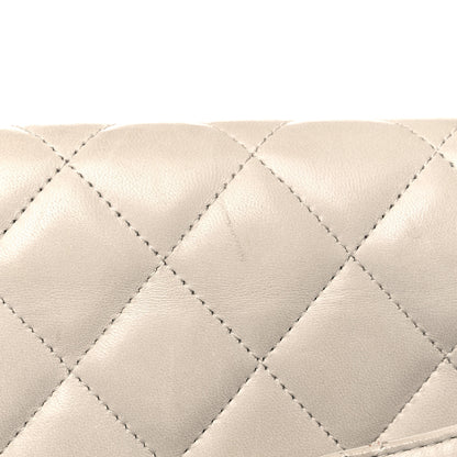 Chanel Lambskin Quilted Maxi Single Flap Beige 29 of 32