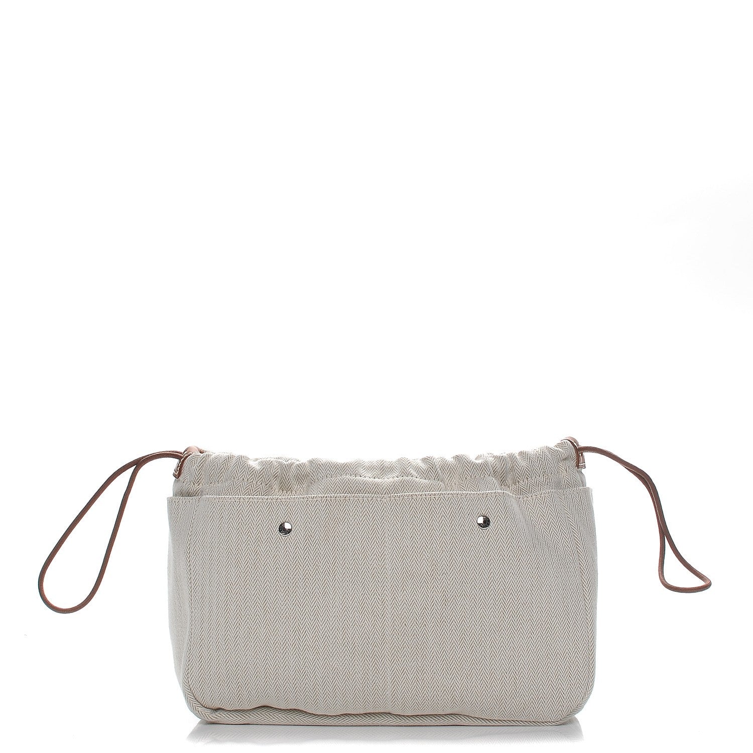 Hermes Canvas Barenia Fourbi 25 MM Pouch Naturel Fauve 1 of 8