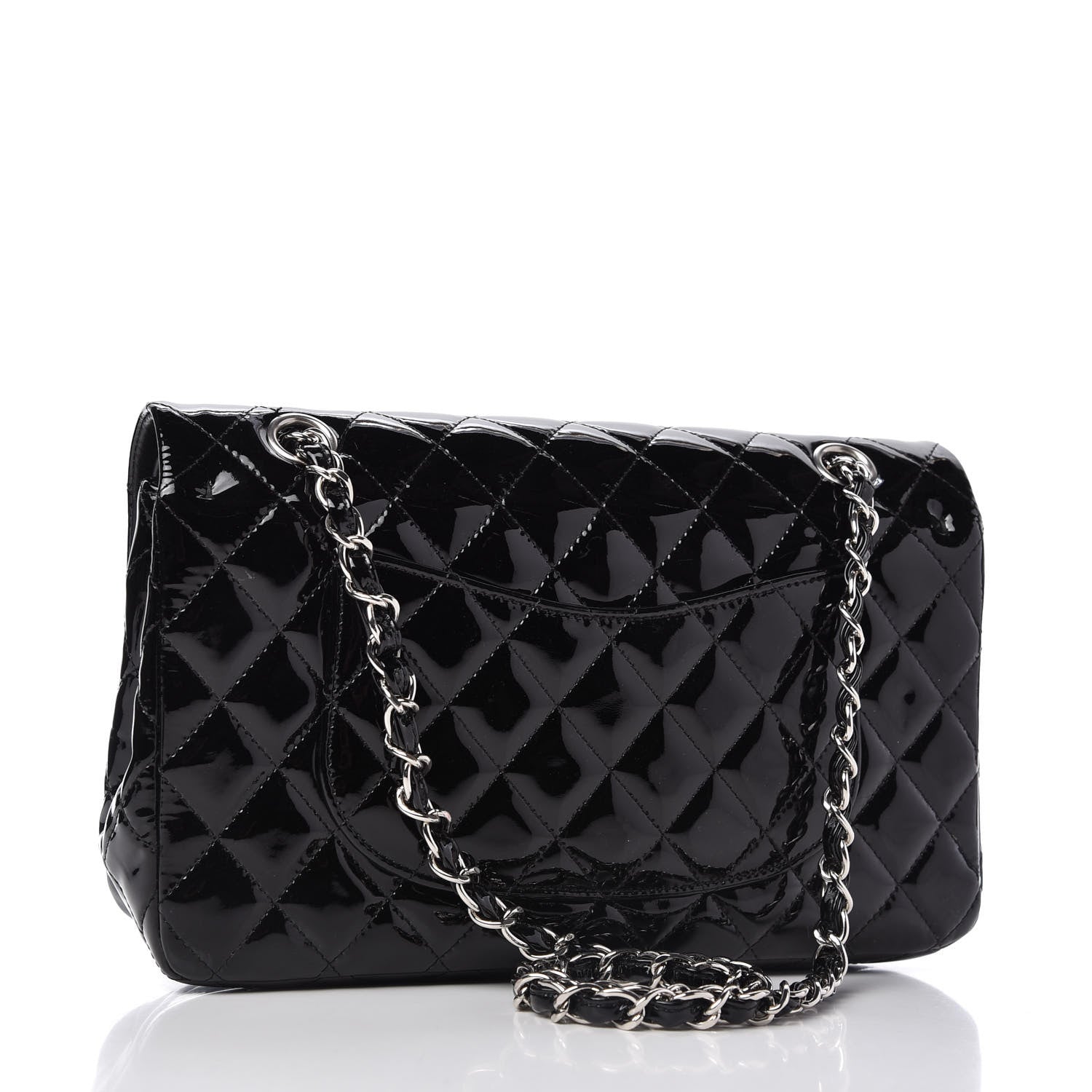 Chanel Patent Quilted Medium Double Flap Black 3 of 11