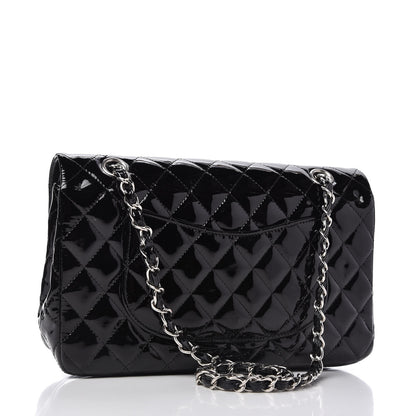Chanel Patent Quilted Medium Double Flap Black 3 of 11