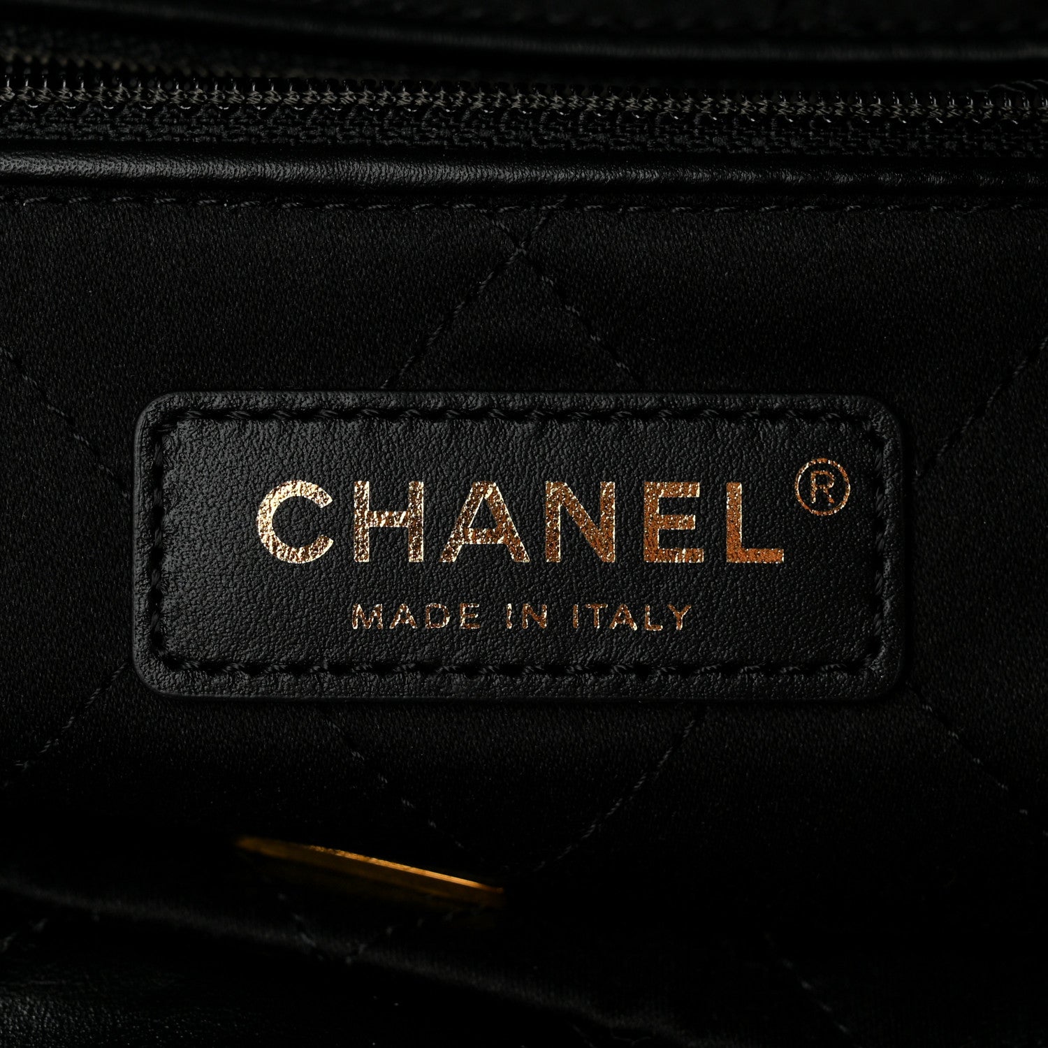 Chanel Shiny Calfskin Quilted Small Chanel 22 Black 7 of 11
