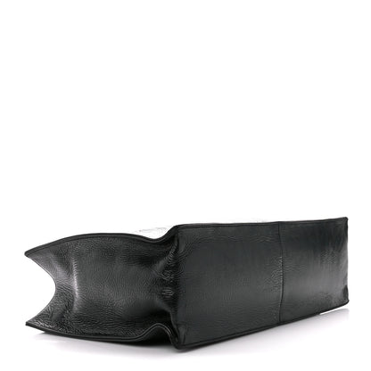 Chanel Shiny Aged Calfskin Shopping Bag Black 4 of 10