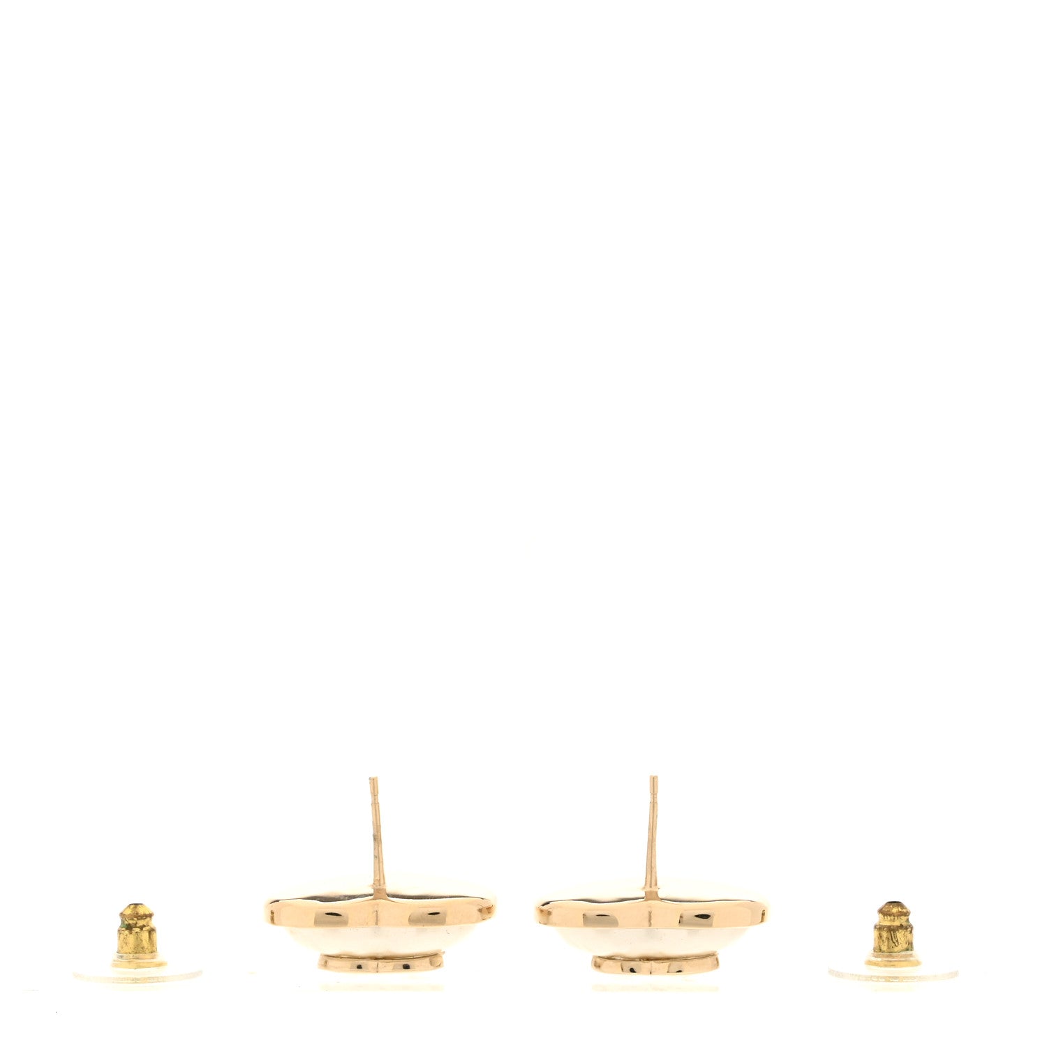 Chanel Pearl CC Heart Earrings Gold 3 of 5
