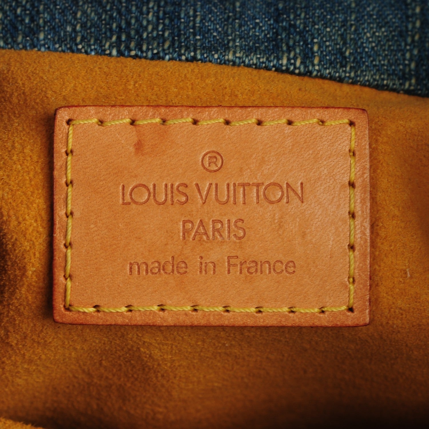 Louis Vuitton Monogram Denim Pleaty Blue 6 of 7