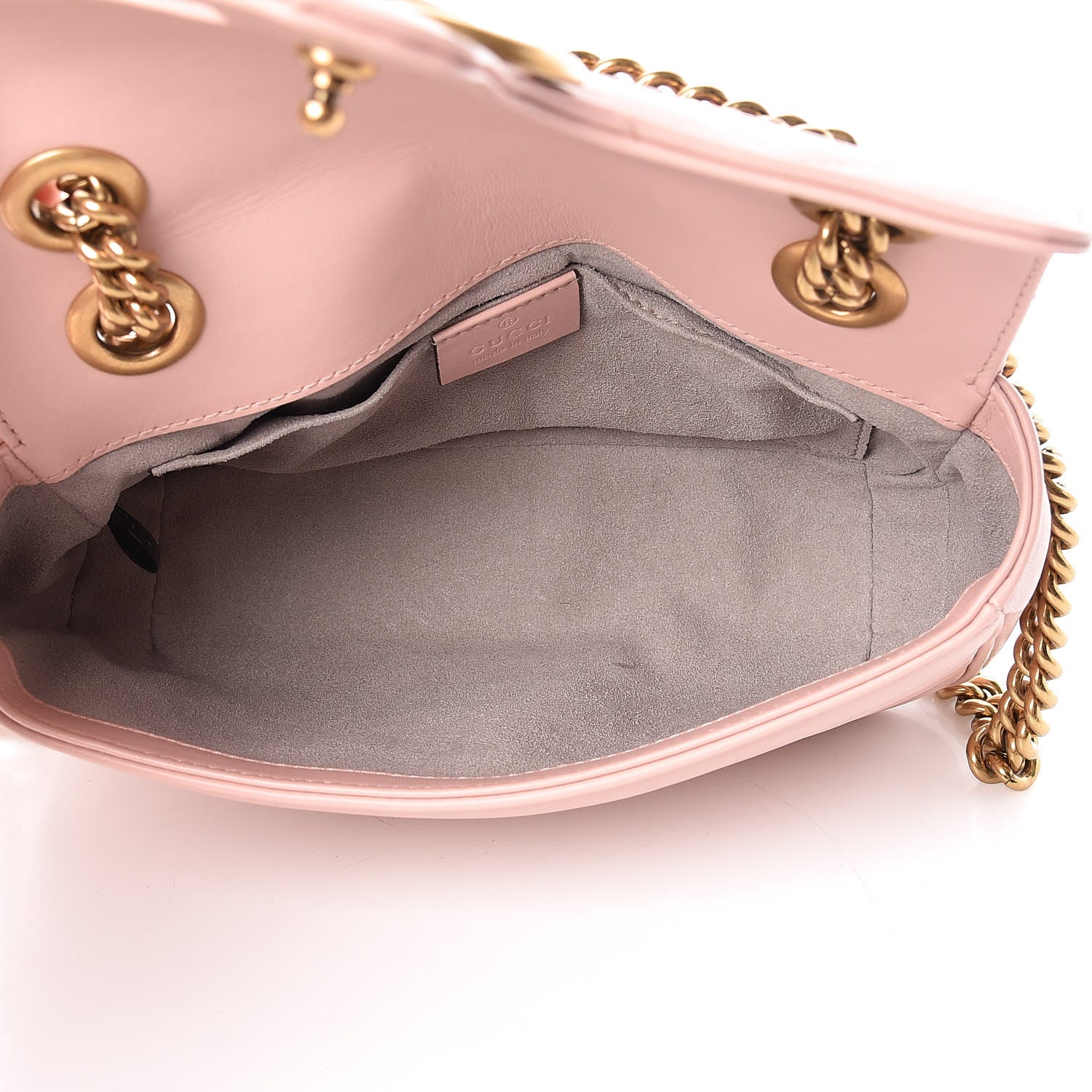 Gucci Calfskin Matelasse Mini GG Marmont Shoulder Bag Perfect Pink 5 of 12
