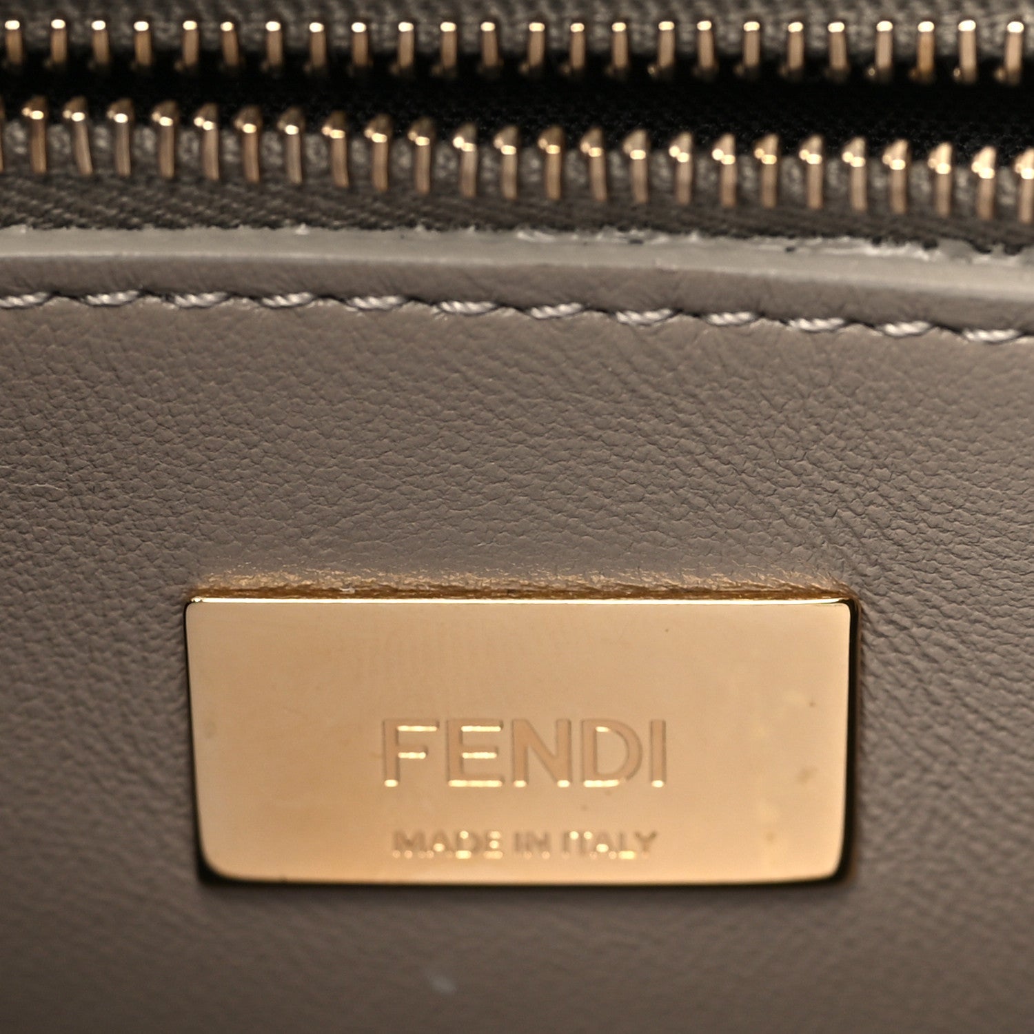 Fendi Vitello Seta Shiny Nappa Plexiglass Tortoise Mini Peekaboo Iconic Satchel Tortora 6 of 10