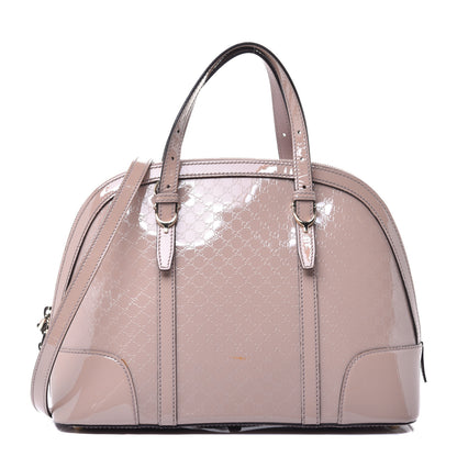 Gucci Patent Microguccissima Small Nice Top Handle Dome Bag Dark Cipria 1 of 11