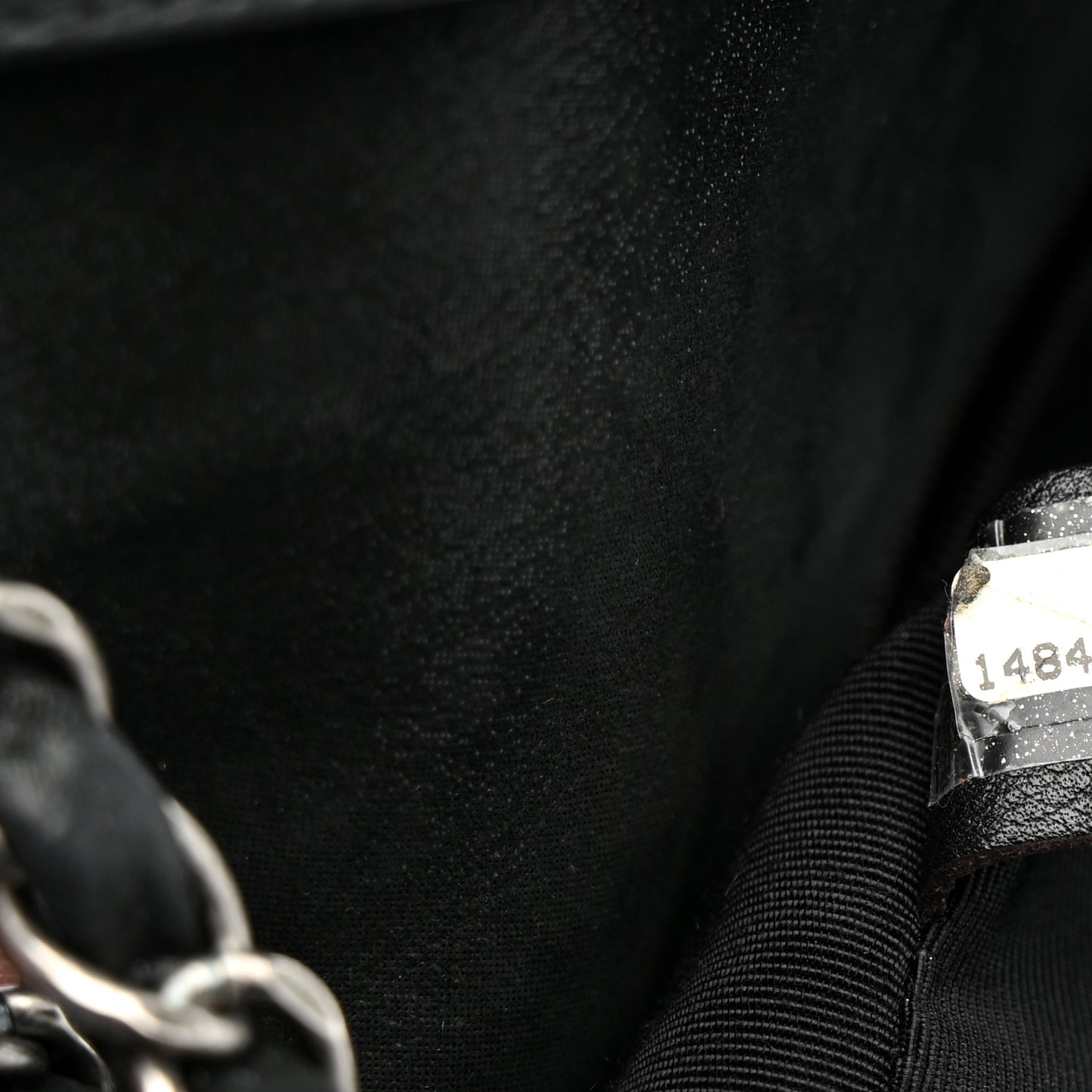 Iridescent Calfskin Quilted East West Flap Black