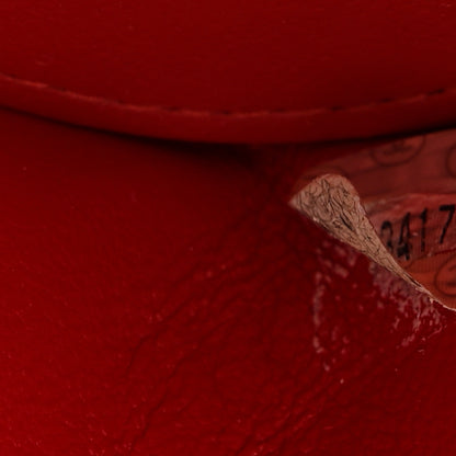 Chanel Lambskin Quilted Vanity Case Red 8 of 9