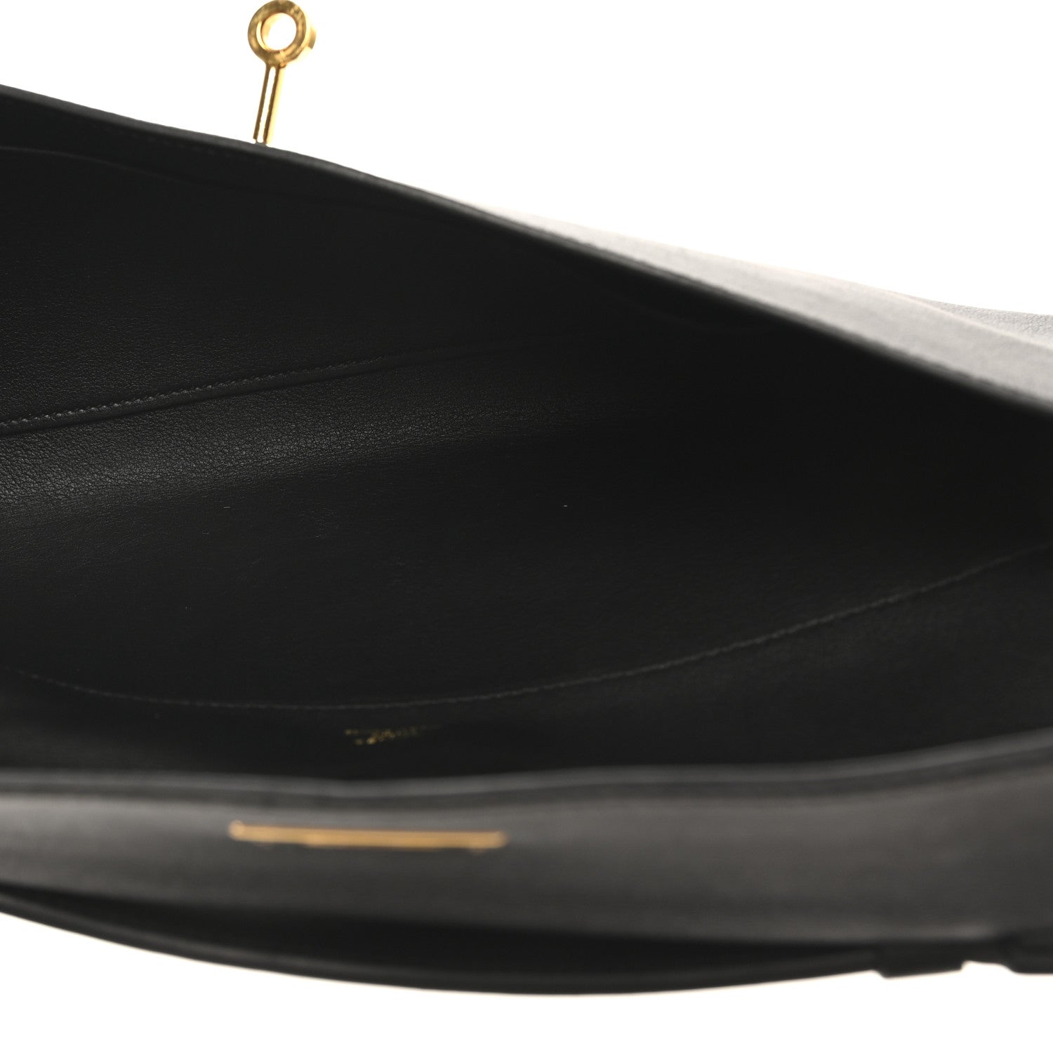 Hermes Swift Kelly Cut Clutch Pochette Black 5 of 8