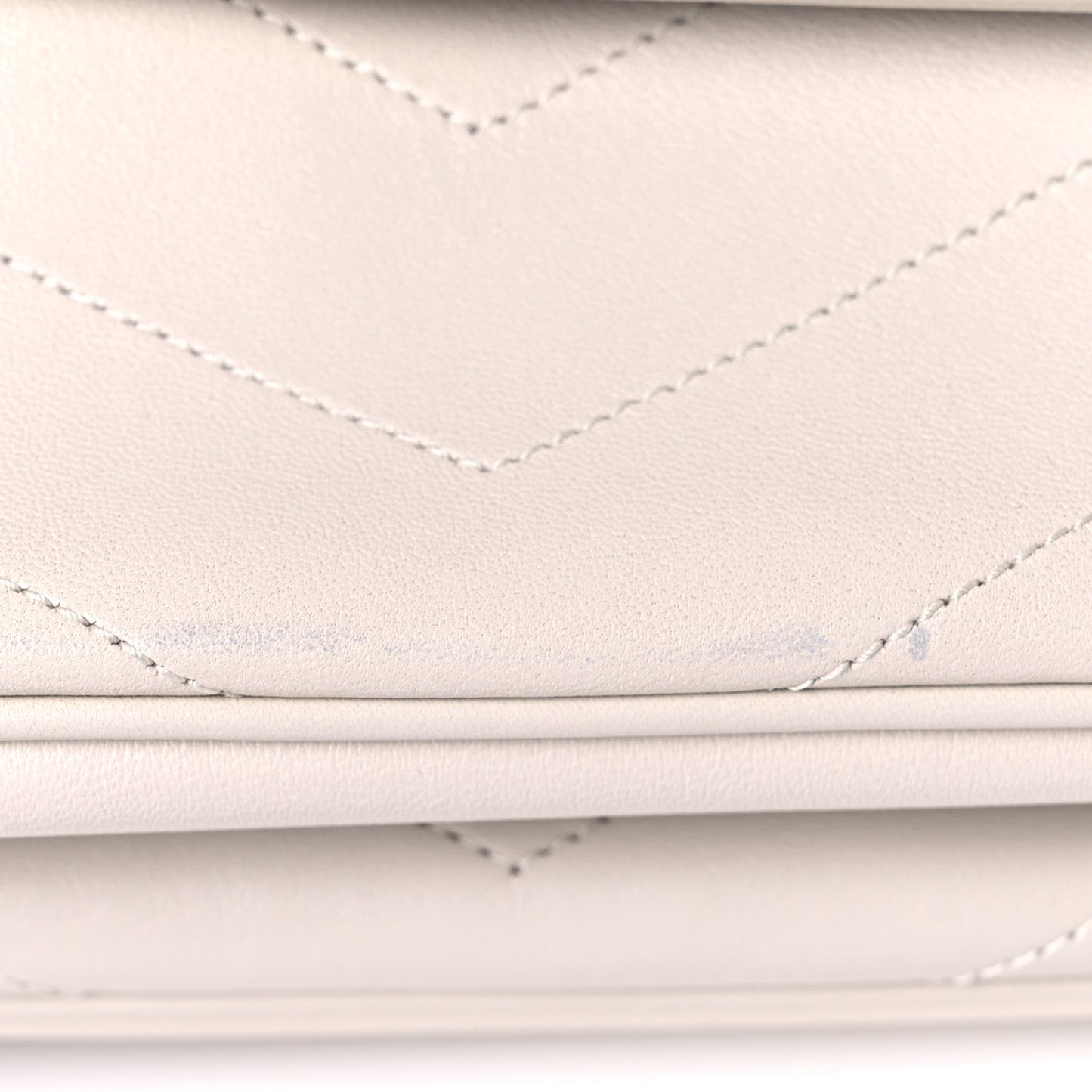 Lambskin Matelasse Monogram Medium Niki Chain Satchel Ivory