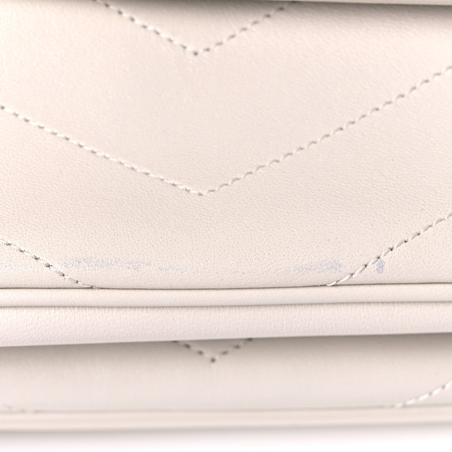 Saint Laurent Lambskin Matelasse Monogram Medium Niki Chain Satchel Ivory 14 of 19