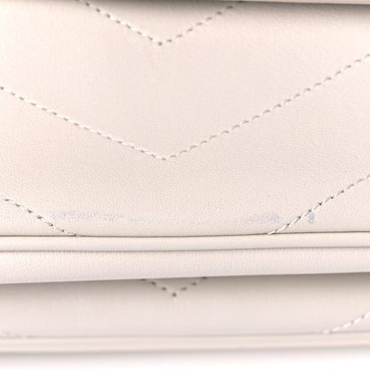 Saint Laurent Lambskin Matelasse Monogram Medium Niki Chain Satchel Ivory 14 of 19