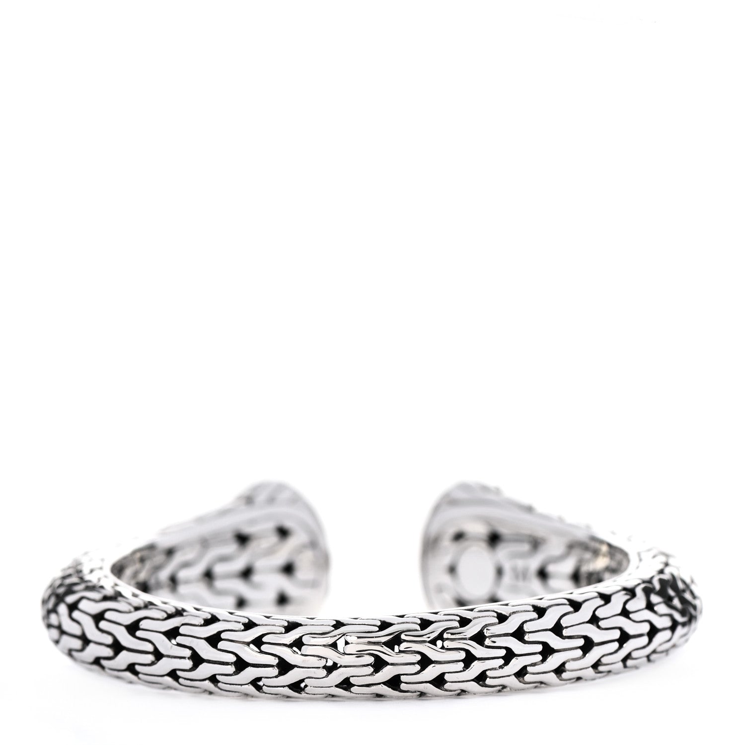 John Hardy Sterling Silver 22K Yellow Gold Palu Oval Kick Cuff Bracelet 3 of 7