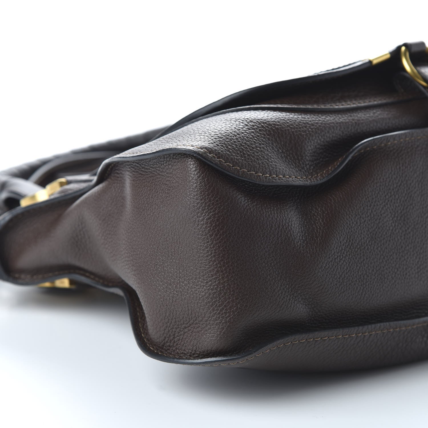 Chloe Calfskin Medium Marcie Satchel Coffee Shot 7 of 10