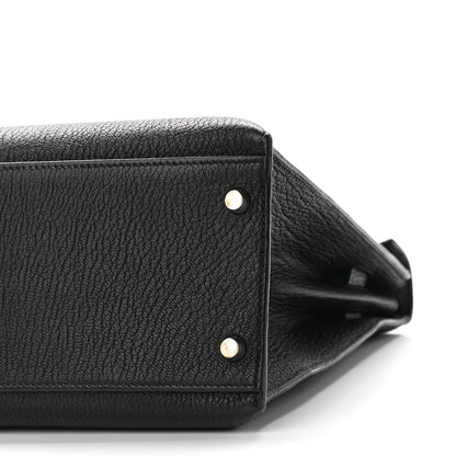 Hermes Chevre De Coromandel Kelly Sellier 32 Black 9 of 9