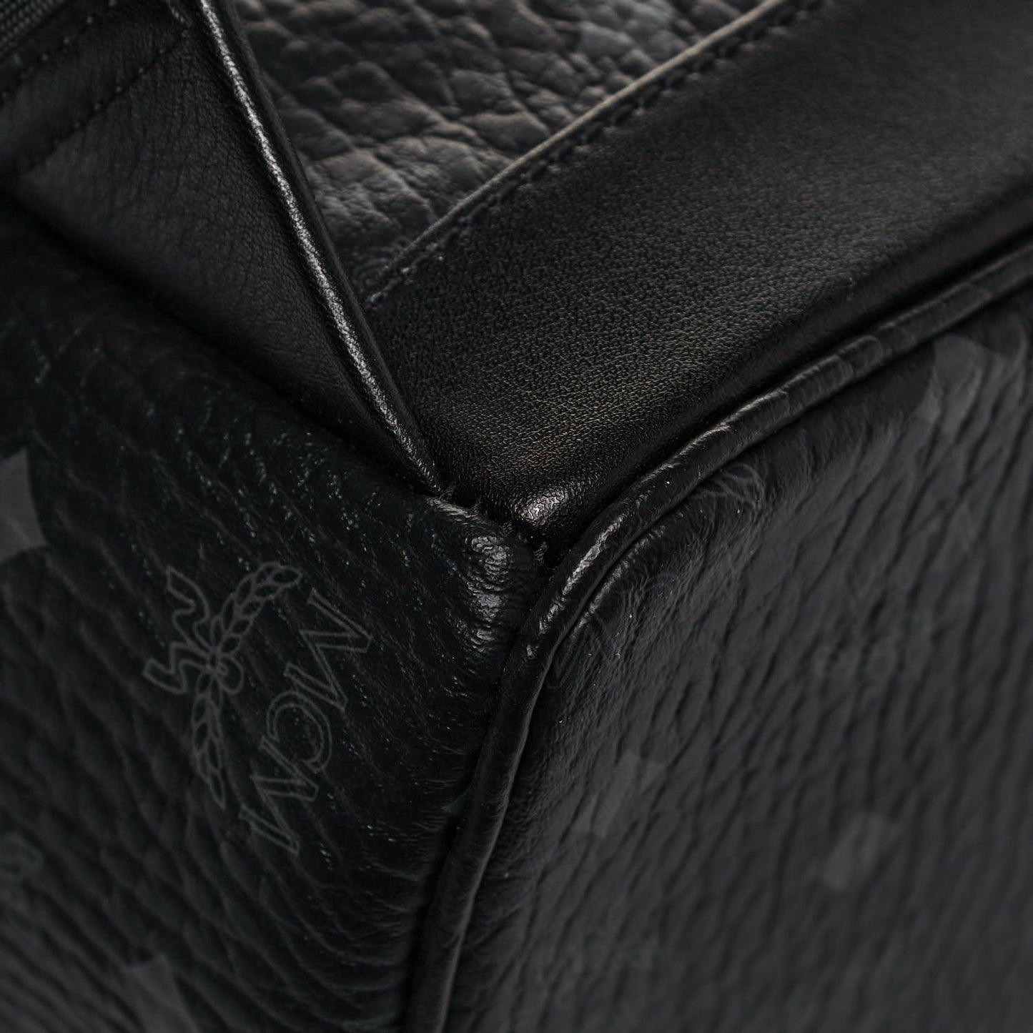 Visetos Studded Small Studded Logo Stripe Backpack Black