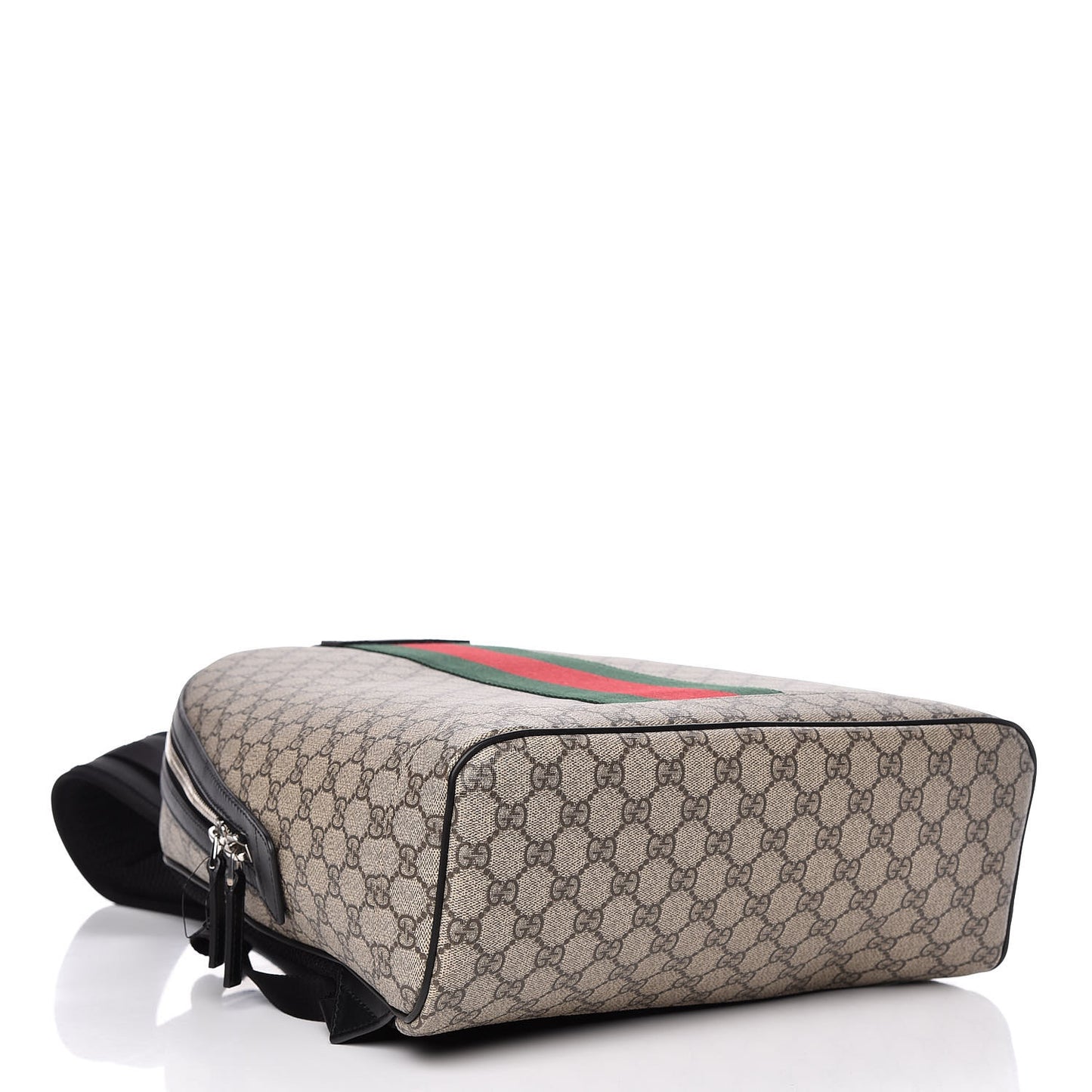 GG Supreme Monogram Web Dome Backpack Black