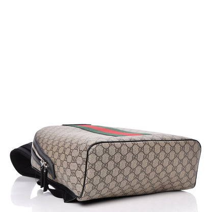 Gucci GG Supreme Monogram Web Dome Backpack Black 4 of 10