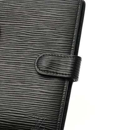 Louis Vuitton Epi Small Ring Agenda Cover Black 7 of 7