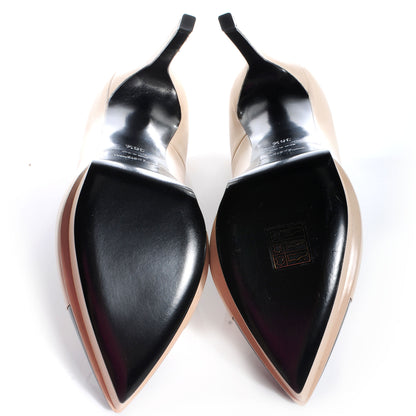 Saint Laurent Cap Toe Janis 105 Platform Pumps Powder 36.5 5 of 6