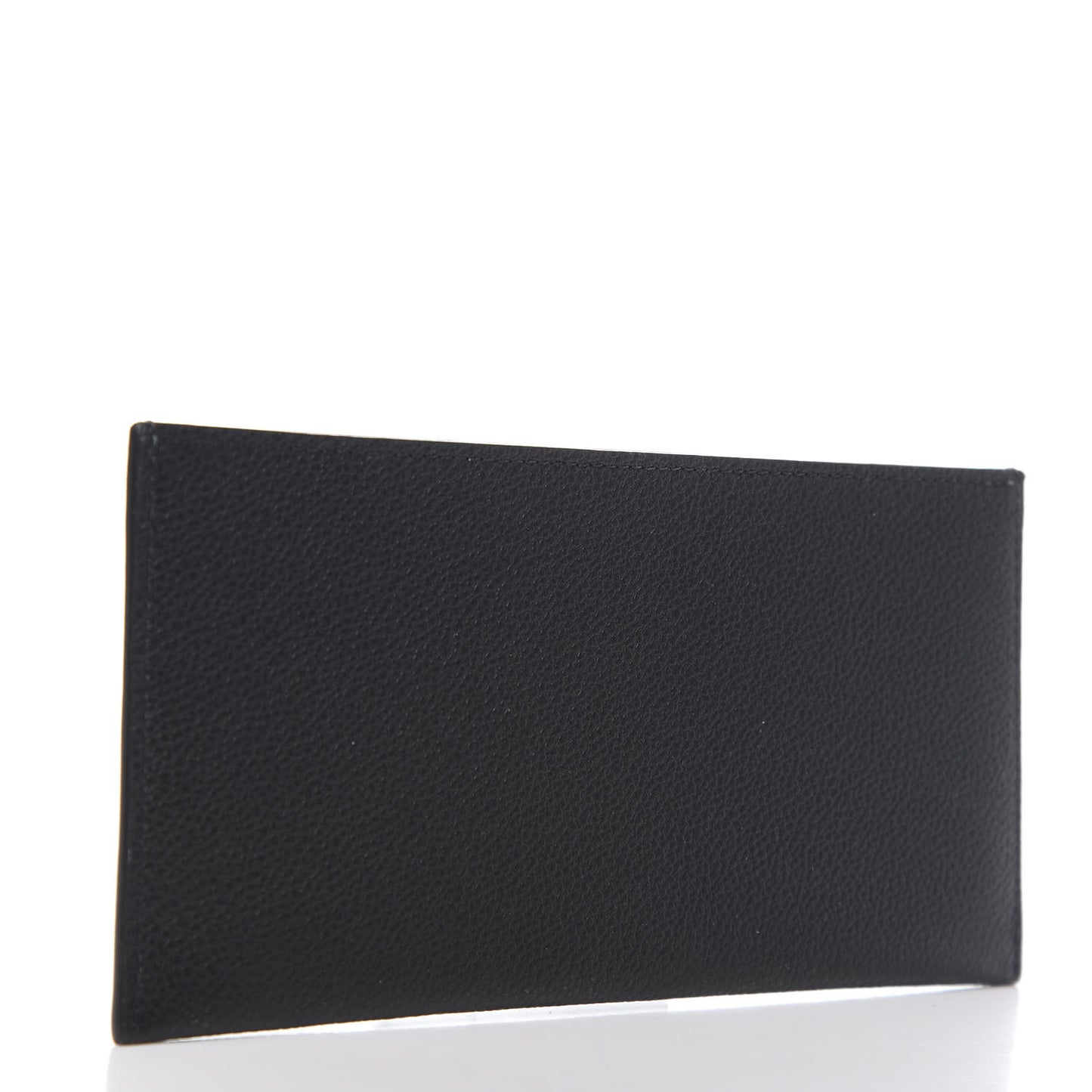 Calfskin Felicie Chain Wallet Card Holder Insert Black