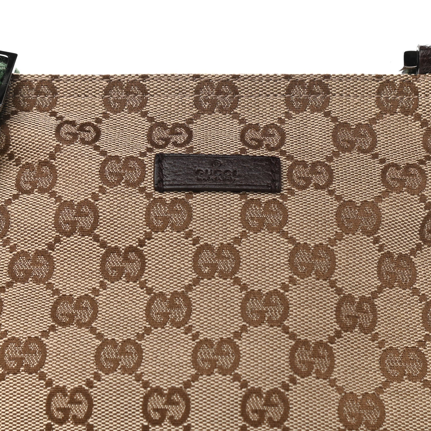 Gucci Monogram Web Small Flat Messenger Bag Brown 8 of 10