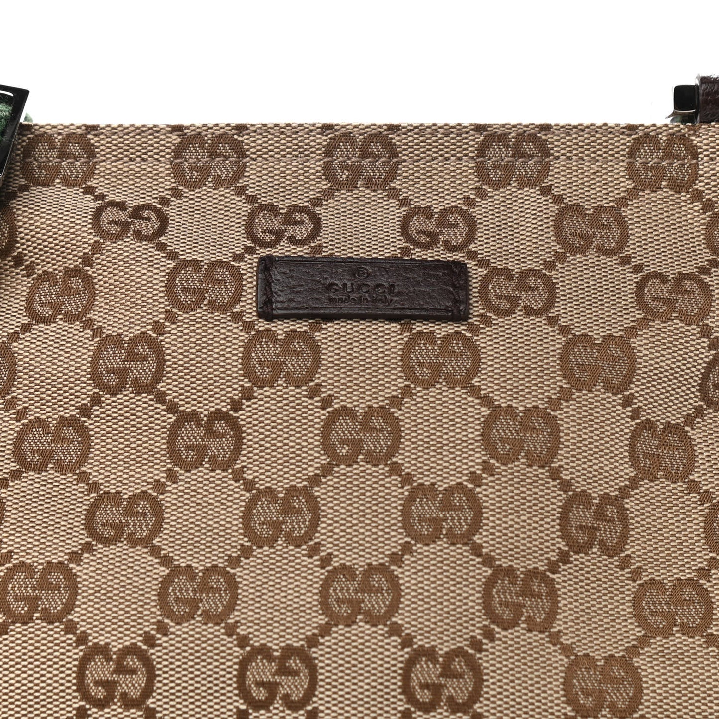 Monogram Web Small Flat Messenger Bag Brown