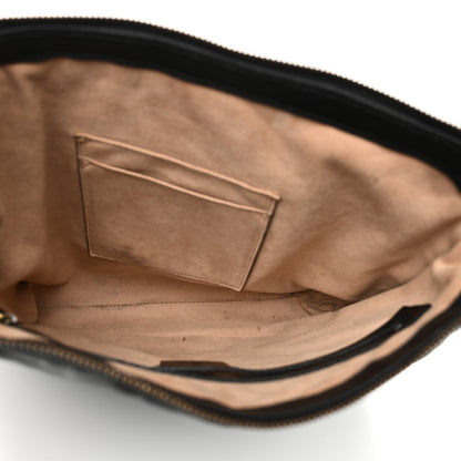 Gucci Calfskin Matelasse GG Marmont Flat Messenger Bag Black 5 of 10