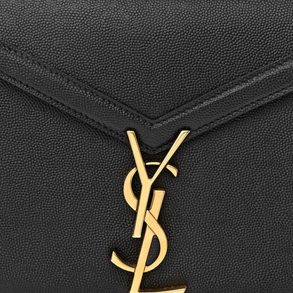 Saint Laurent Grain de Poudre Mini Classic Monogram Cassandra Top Handle Black 7 of 10