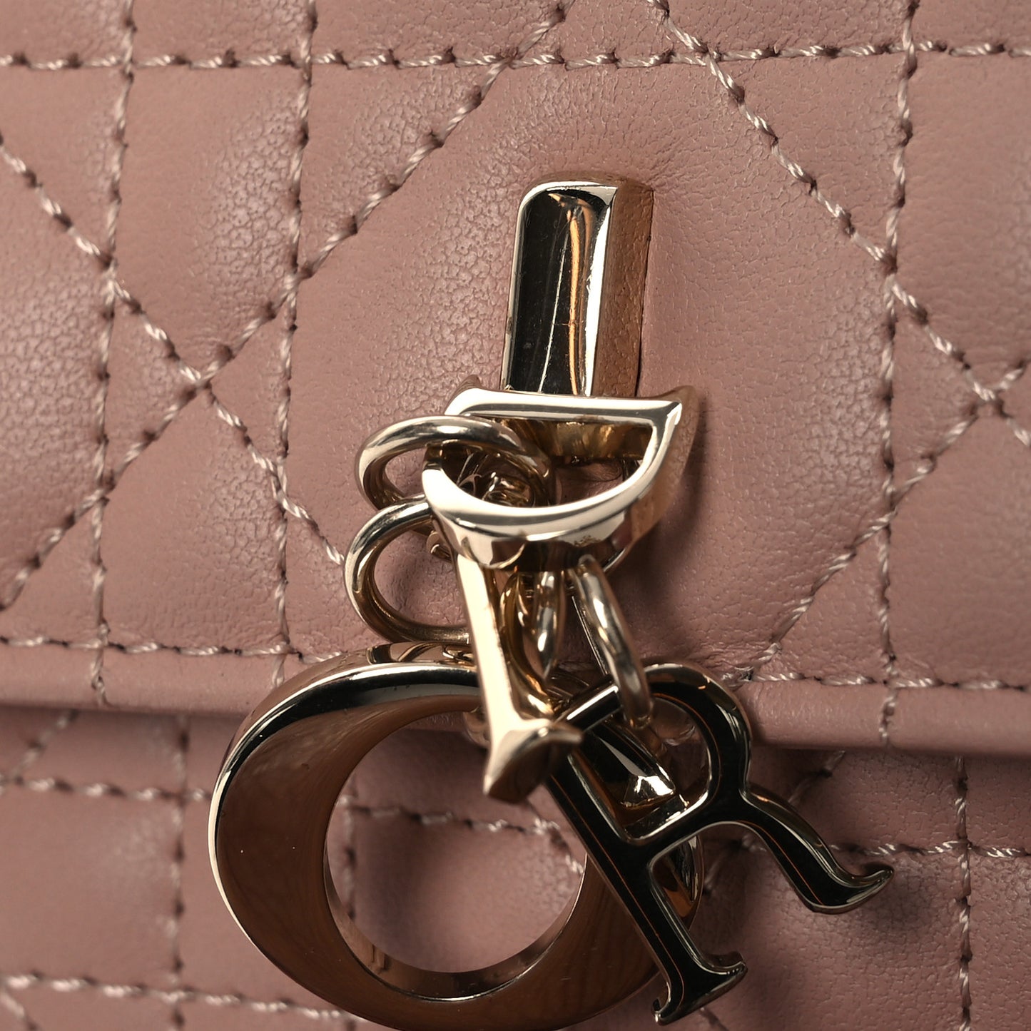 Lambskin Chain Lady My Dior Mini Chain Pouch Rose De Vents