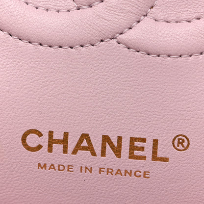 Chanel Caviar Quilted Medium Double Flap Light Pink 6 of 11
