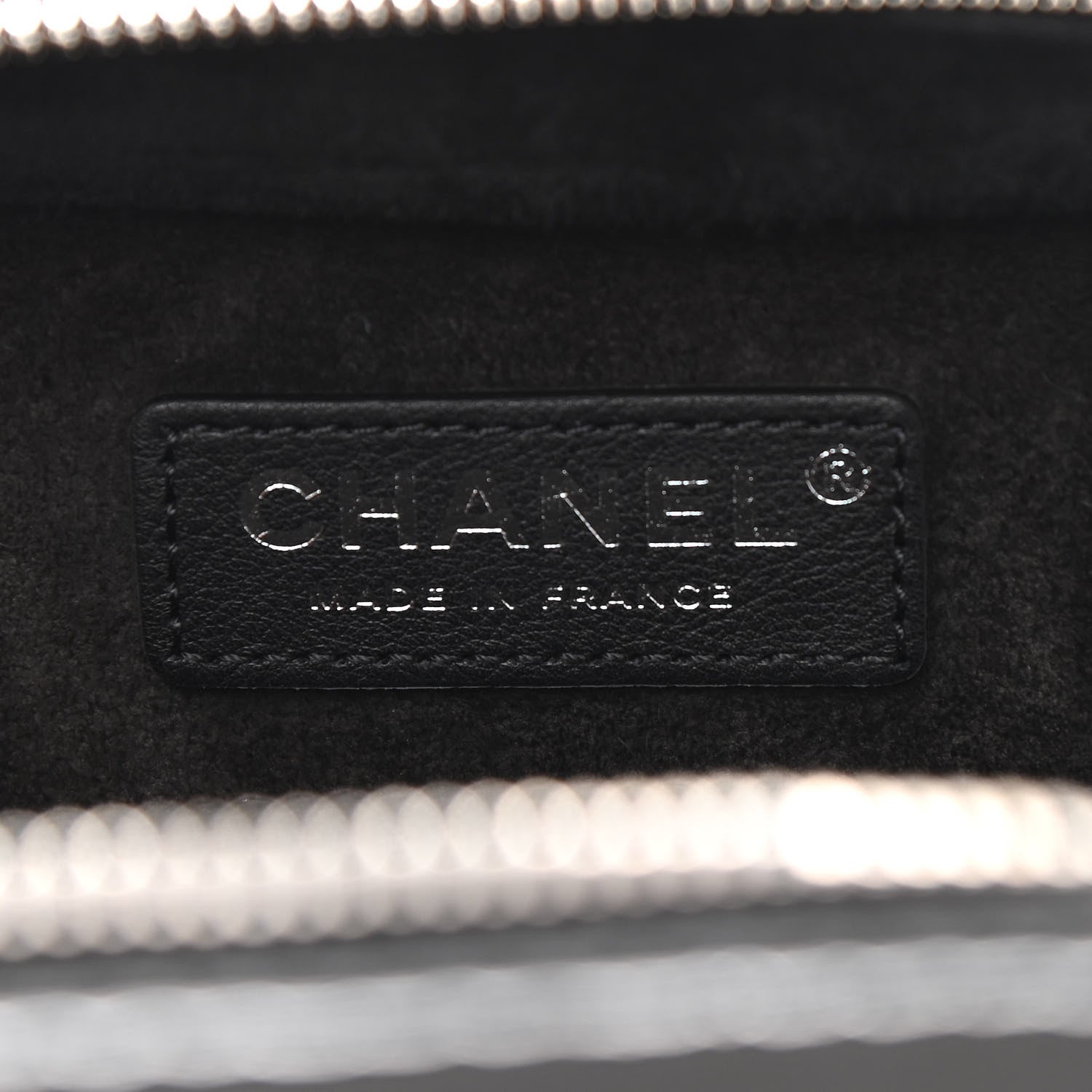 Chanel Patent Quilted Travel Kit Vanity Case Black 6 of 12