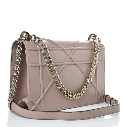 Christian Dior Grained Calfskin Medium Diorama Flap Bag Nude 3 of 14