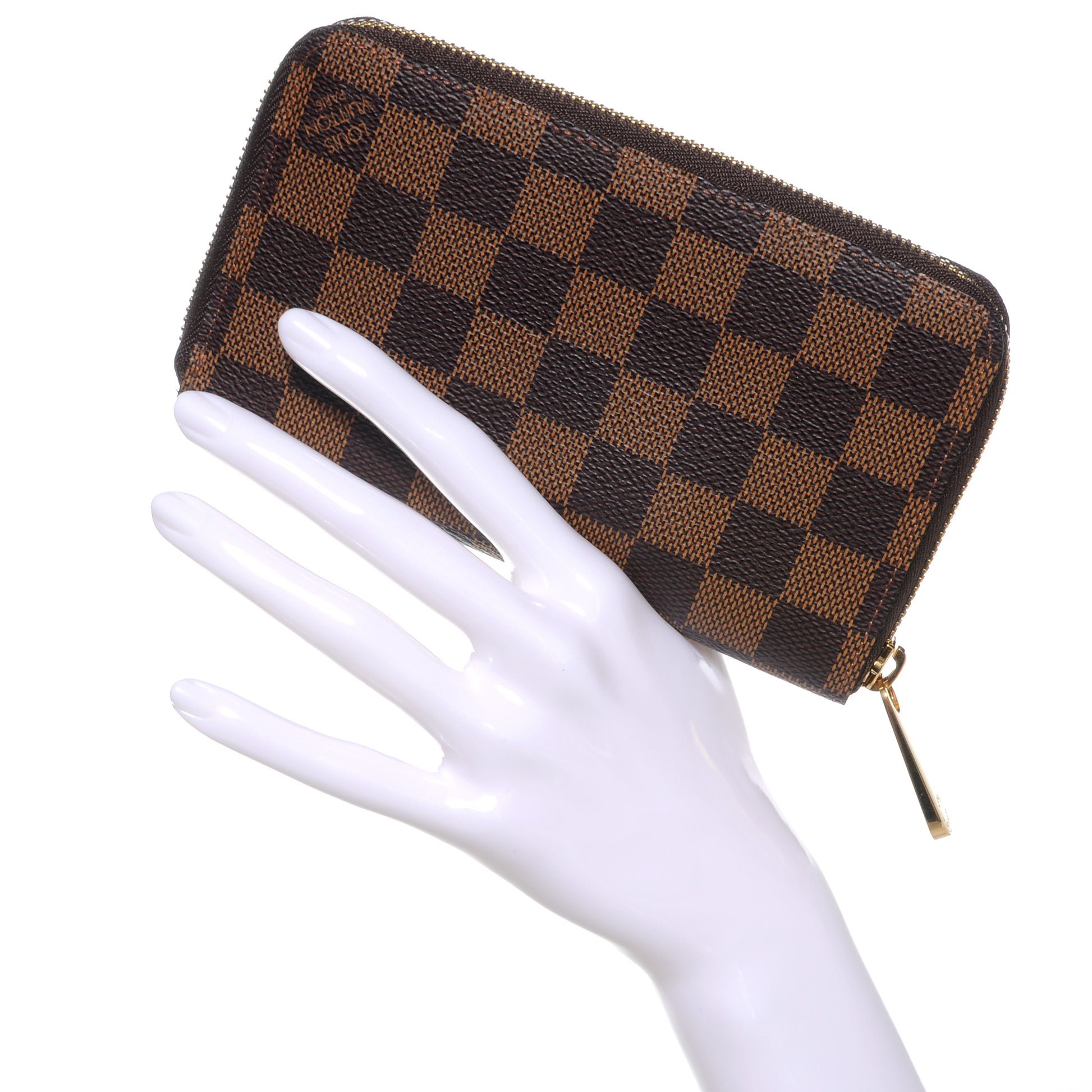 Louis Vuitton Damier Ebene Zippy Compact Wallet 2 of 6