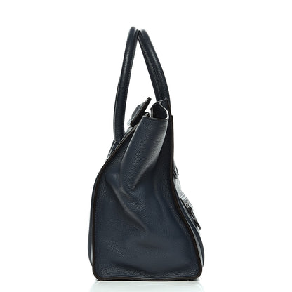 Celine Drummed Calfskin Mini Luggage Orage 10 of 10