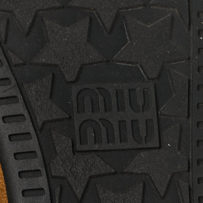 Miu Miu Scamosciato Tassel Deck Shoes 38 Oliva 8 of 12
