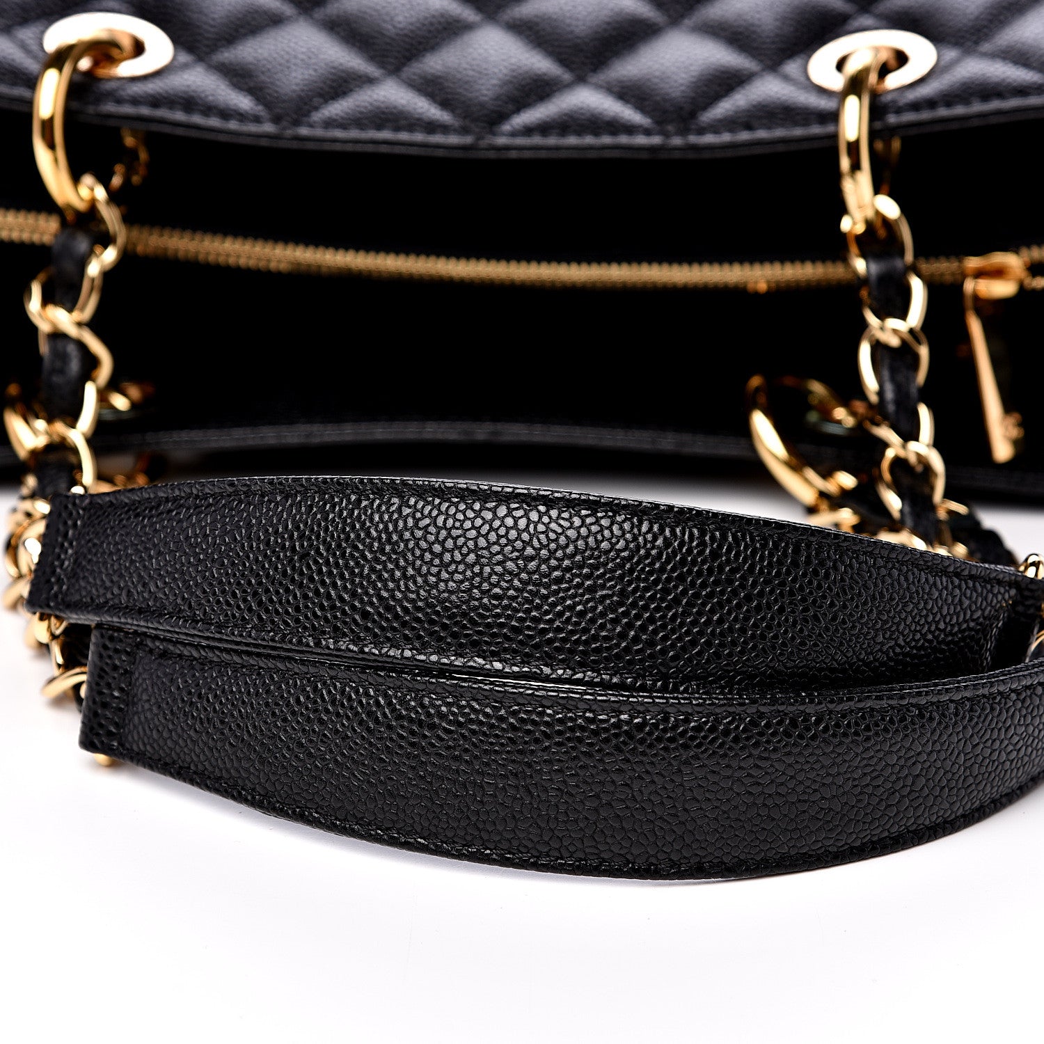 Chanel Caviar Quilted Grand Shopping Tote GST Black 10 of 10